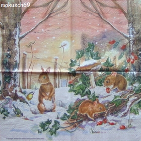 Tiere im Winter Avec