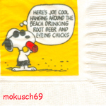 Snoopy 4-16 17x17 Motiv 1x